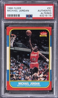 1986 Fleer #57 Michael Jordan Rookie Card (PSA Authentic)